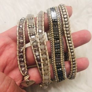 Nakamol Gold and Silver Wrap Bracelet